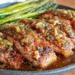 one-pan honey garlic salmon - featured image