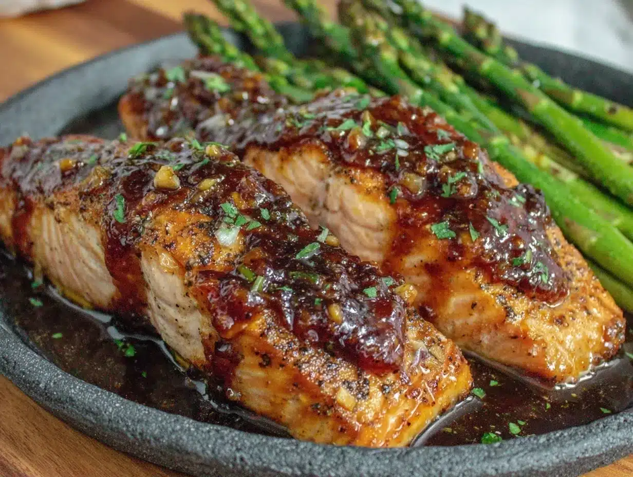 One-Pan Honey Garlic Salmon: Easy 5pm Dinner 4 one-pan honey garlic salmon preparation steps