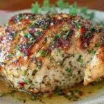 oven-baked chicken breast with garlic herb butter - featured image