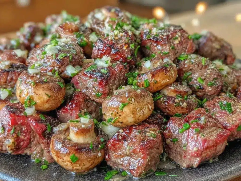 Home 1 Paleo Garlic Butter Steak Bites - featured image