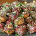 Paleo Garlic Butter Steak Bites - featured image