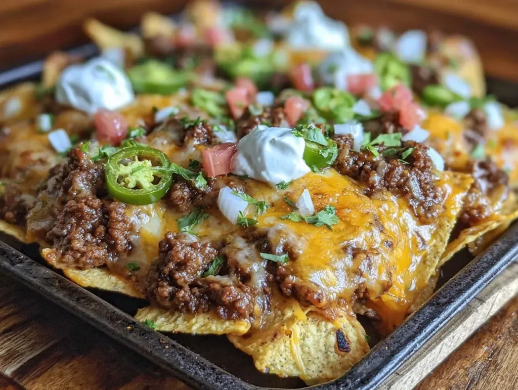 Home 4 Smoky Chipotle Beef Nachos - featured image