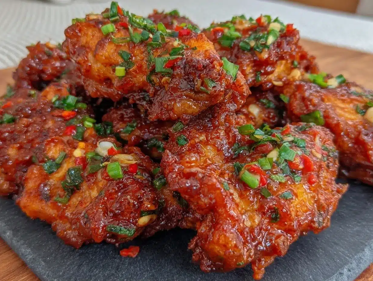 Easy Sticky Honey Garlic Chicken Wings: 3-Ingredient Budget Recipe 4 sticky honey garlic chicken wings preparation steps