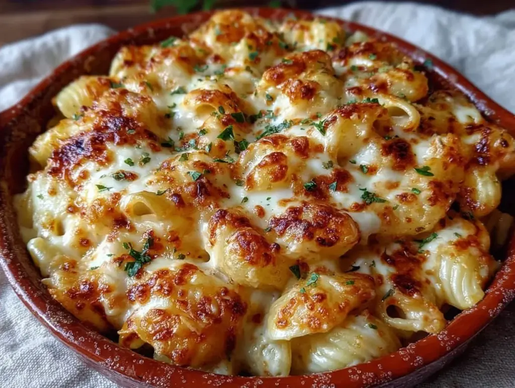 Home 2 three cheese baked mac and cheese - featured image