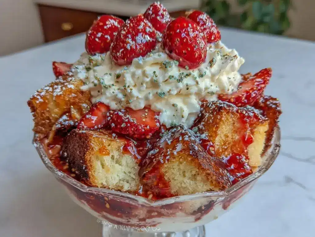 Home 4 whipped strawberry shortcake trifle - featured image